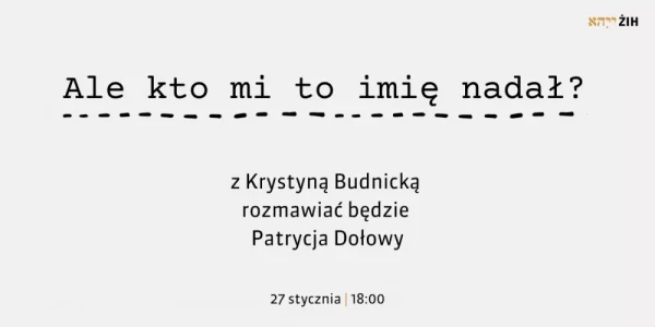 Z Krystyną Budnicką rozmawia Patrycja Dołowy - plakat