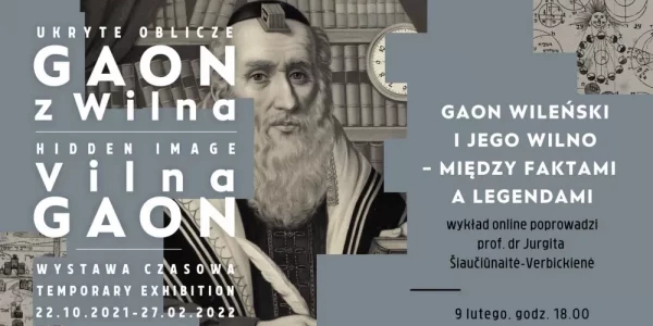 Gaon Wileński i jego Wilno – między faktami a legendami - wykład online