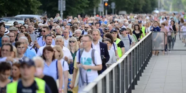 Marsz pamięci 22 lipca. Zdj. Radosław Nawrocki (ŻIH)