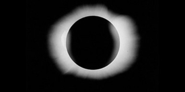 Teaser Picture:
Photograph of the solar eclipse by Arthur Eddington and Edwin Cottingham, Principe, 29 May 1919,
credit: Royal Astronomical Society