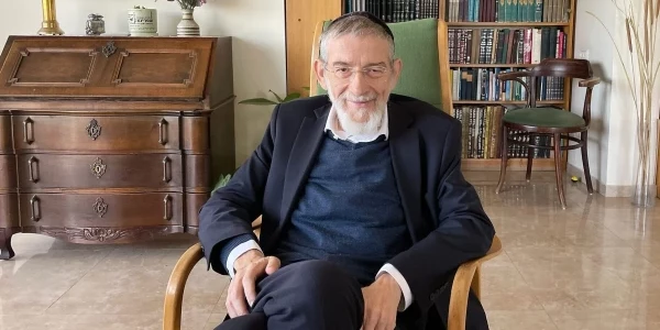 Main image: Rabbi Michael Melchior in his apartment in Jerusalem on May 14, 2026. (Rossella Tercatin/Times of Israel)