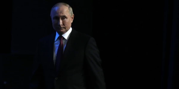 Russian President Vladimir Putin attends a concert at the Grand Kremlin Palace in Moscow, Sept. 20, 2022. (Getty Images)